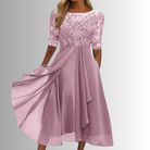 Rhea Women's Lace Dress | Elegant White Cocktail Dress for Summer Events 1