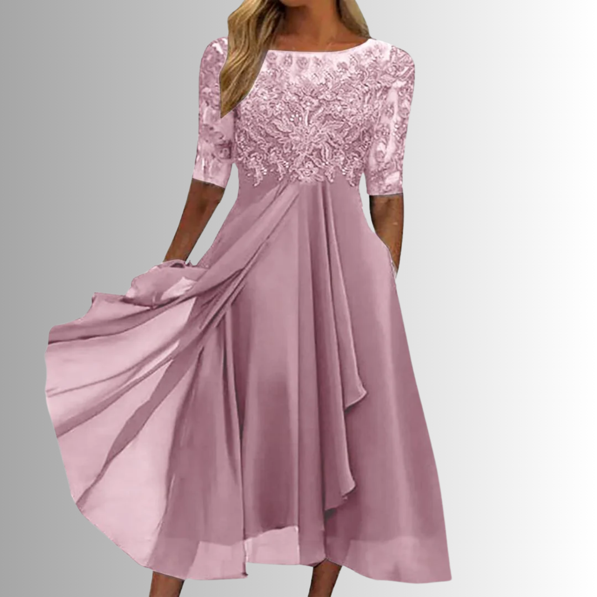 Rhea Women's Lace Dress | Elegant White Cocktail Dress for Summer Events 1