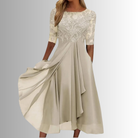 Rhea Women's Lace Dress | Elegant White Cocktail Dress for Summer Events 2