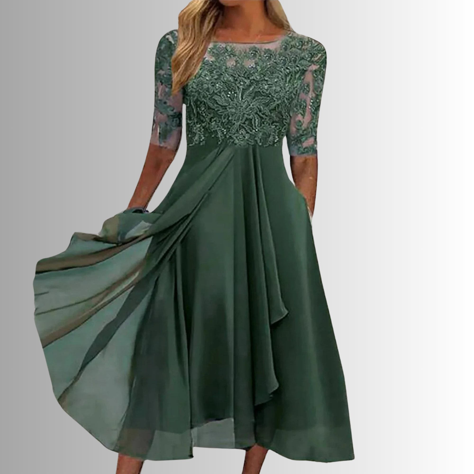 Rhea Women's Lace Dress | Elegant White Cocktail Dress for Summer Events 3