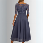 Rhea Women's Lace Dress | Elegant White Cocktail Dress for Summer Events 5