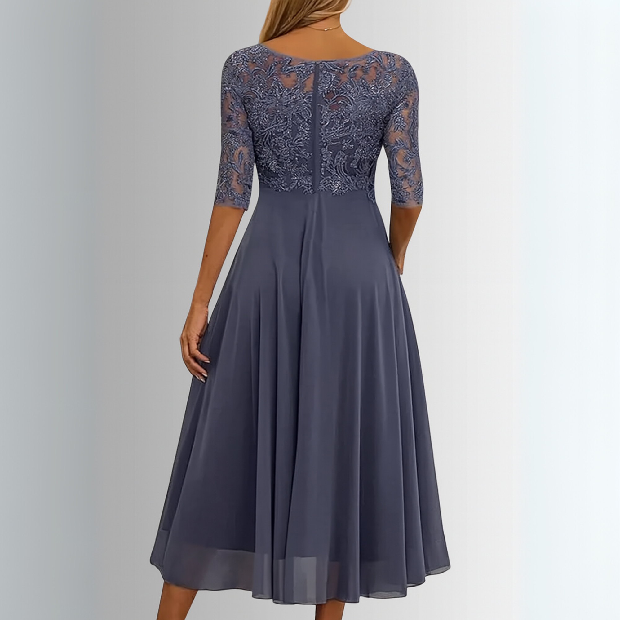 Rhea Women's Lace Dress | Elegant White Cocktail Dress for Summer Events 5