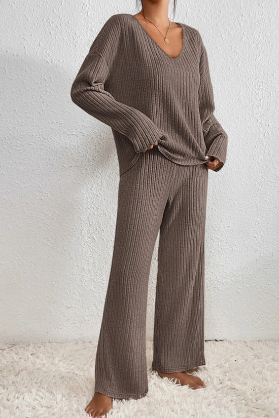 Rina Women's Loungewear Set | Ribbed Knit, Comfortable 5
