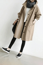 Rina Women's Trench Coat | Oversized Longline, Water-Resistant 3