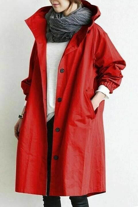 Rina Women's Trench Coat | Oversized Longline, Water-Resistant 6