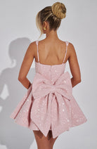 Romy Women's Mini Dress | Sequin Bow Detail, Cocktail Dress 2