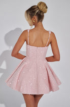 Romy Women's Mini Dress | Sequin Bow Detail, Cocktail Dress 4
