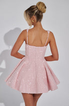 Romy Women's Mini Dress | Sequin Bow Detail, Cocktail Dress 6