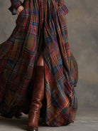 Samantha Women's Shirt Dress | Vintage Plaid, Breathable Fabric 4