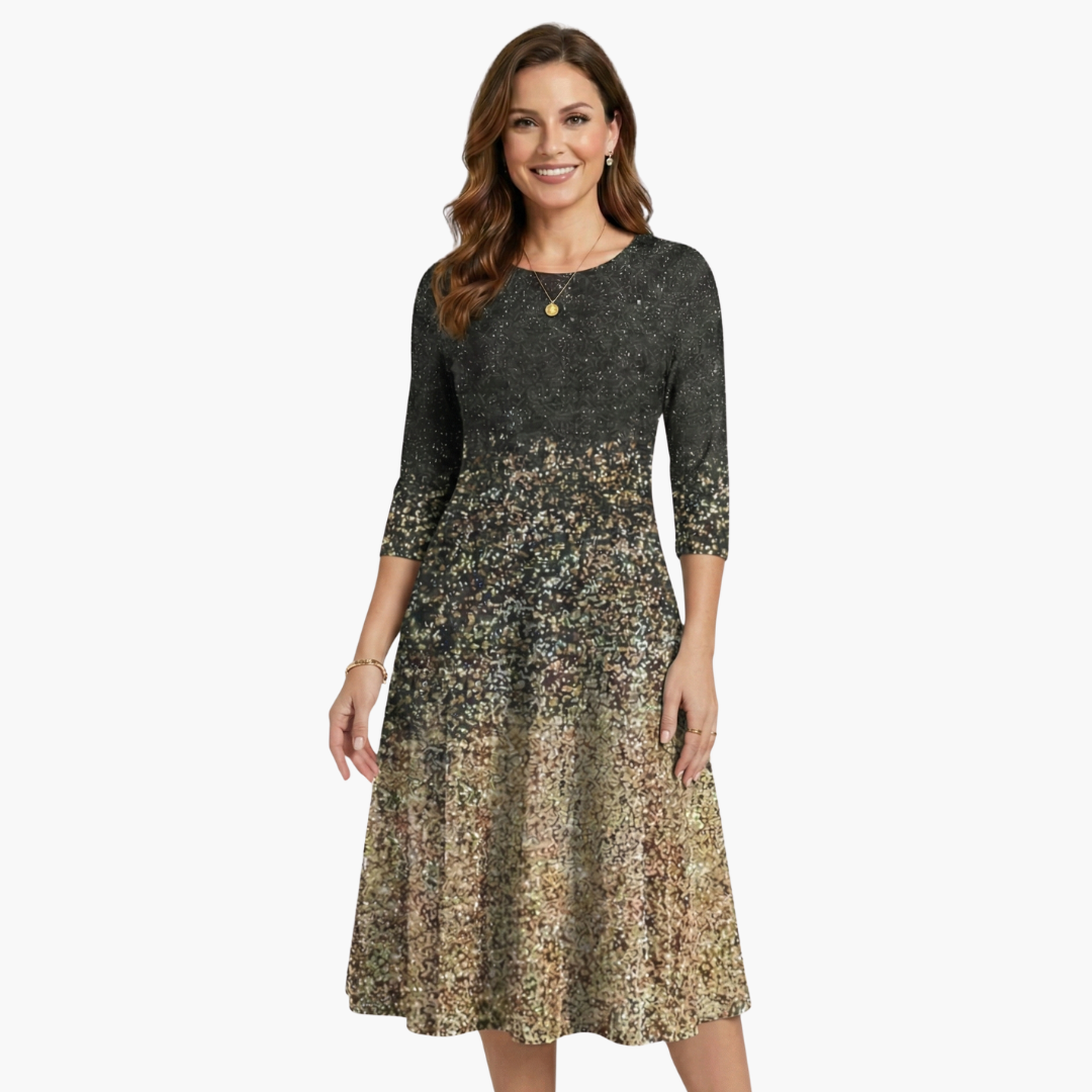 Sapphire Women's Midi Dress | Structured Design with Pockets, Elegant for Summer Events 0
