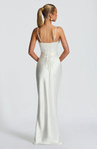 Sera Women's Cocktail Dress | Elegant Scarlet, Corset-Inspired Design 8