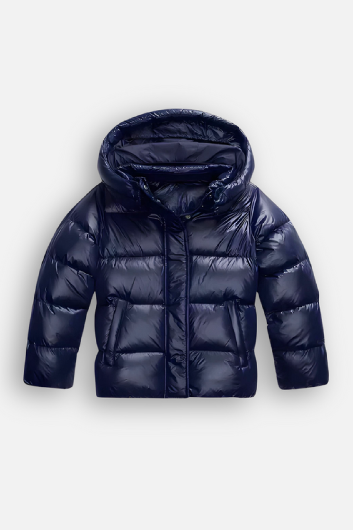 Shira Women's Black Puffer Jacket | Glossy Finish, Cropped Urban Style 5