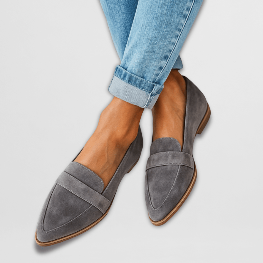 Sienna Women's Black Loafers | Pointed Toe, All-Day Comfort 1