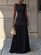 Sierra Women's Maxi Dress | Elegant Pleated Design 2