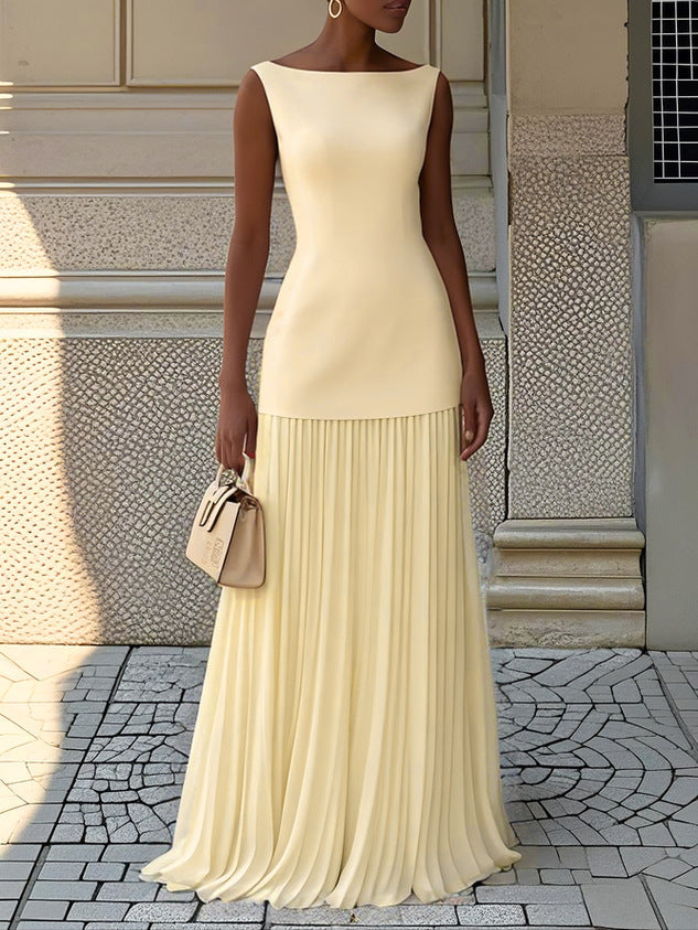 Sierra Women's Maxi Dress | Elegant Pleated Design 4