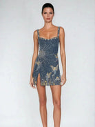 Sierra Women's Mini Dress | Shimmering Sleeveless Design for Cocktail Parties 0