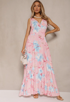 Sleek Women's Maxi Dress | Lightweight Chiffon, Flowy Silhouette 0