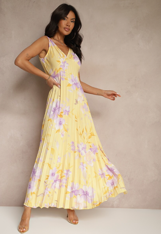 Sleek Women's Maxi Dress | Lightweight Chiffon, Flowy Silhouette 3