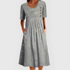 Sleek Women's Midi Dress | Lightweight Striped Design, Summer Essential 1