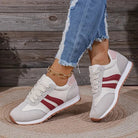 Sleek Women's Sneakers | Casual Lace-Up Design, Durable Synthetic Upper 1