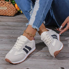 Sleek Women's Sneakers | Casual Lace-Up Design, Durable Synthetic Upper 2