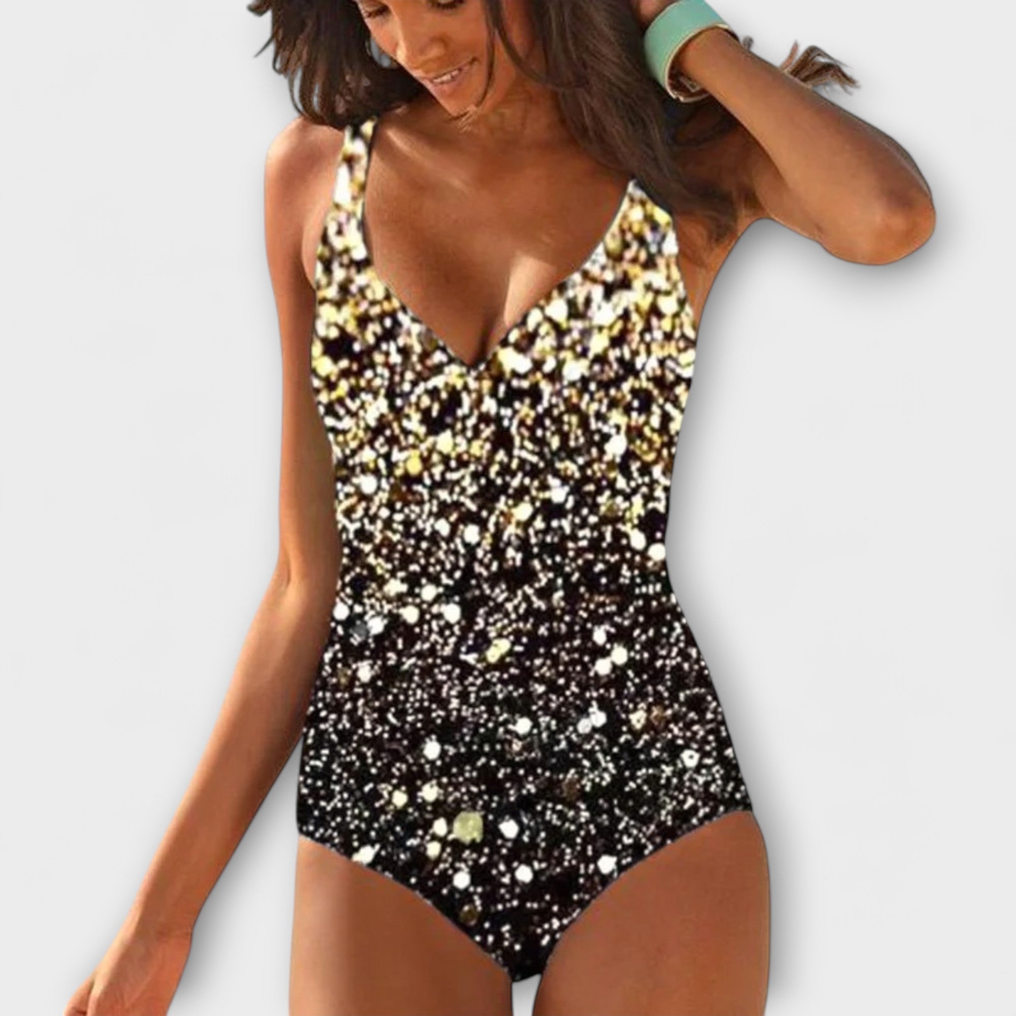 Tara Women's One-Piece Swimsuit | Elegant Wrap-Front Design, Plus Size Swimwear Available 1