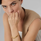 Tiffany Women's Bracelet | 18K Gold Plated Stainless Steel Bangle 1