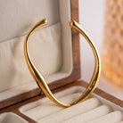 Tiffany Women's Bracelet | 18K Gold Plated Stainless Steel Bangle 4