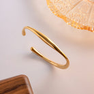 Tiffany Women's Bracelet | 18K Gold Plated Stainless Steel Bangle 6
