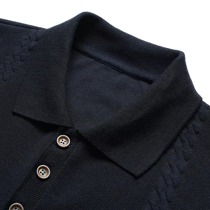 Troy Men's Polo Shirt | Textured Lightweight Fabric, Summer Essential 4