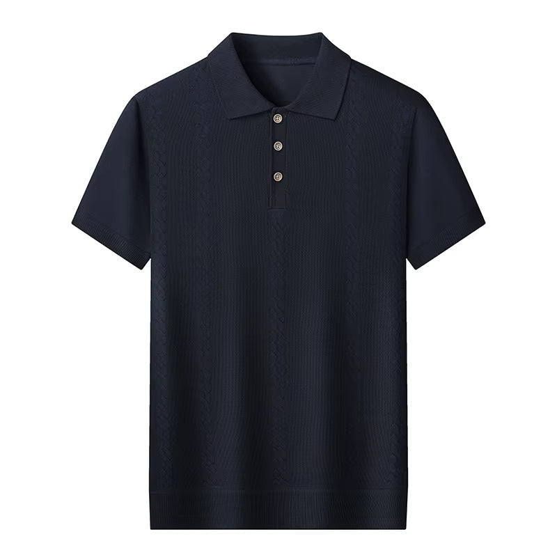 Troy Men's Polo Shirt | Textured Lightweight Fabric, Summer Essential 7