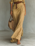 Ulyssa Women's Maxi Dress | Wrap Style with Lapel Collar, Lightweight and Flowy 3