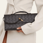 Vara Women's Clutch Bag | Woven Vegan Leather, Elegant Design 1