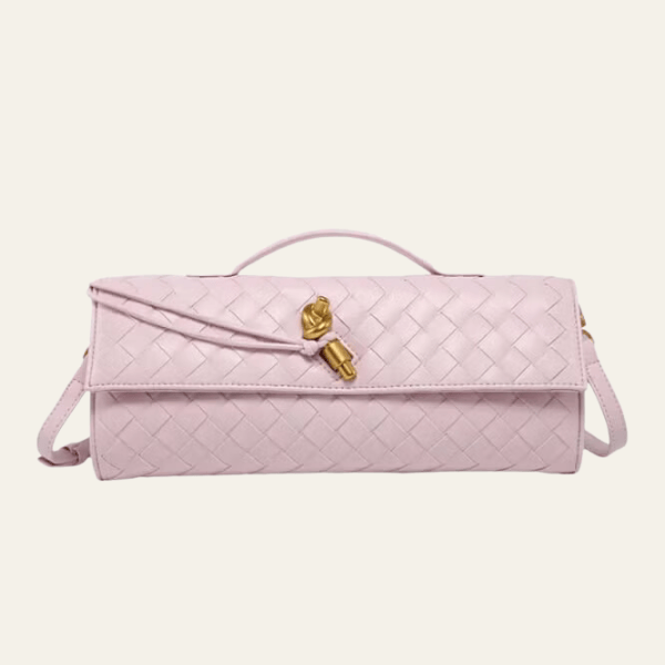 Vara Women's Clutch Bag | Woven Vegan Leather, Elegant Design 9