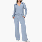 Vera Women's Loungewear Set | V-Neck Top & Relaxed Trousers 0