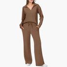 Vera Women's Loungewear Set | V-Neck Top & Relaxed Trousers 4