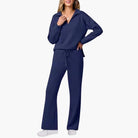 Vera Women's Loungewear Set | V-Neck Top & Relaxed Trousers 5