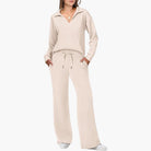Vera Women's Loungewear Set | V-Neck Top & Relaxed Trousers 7