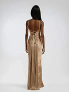Vera Women's Maxi Dress | Metallic Corset Design, Formal 1