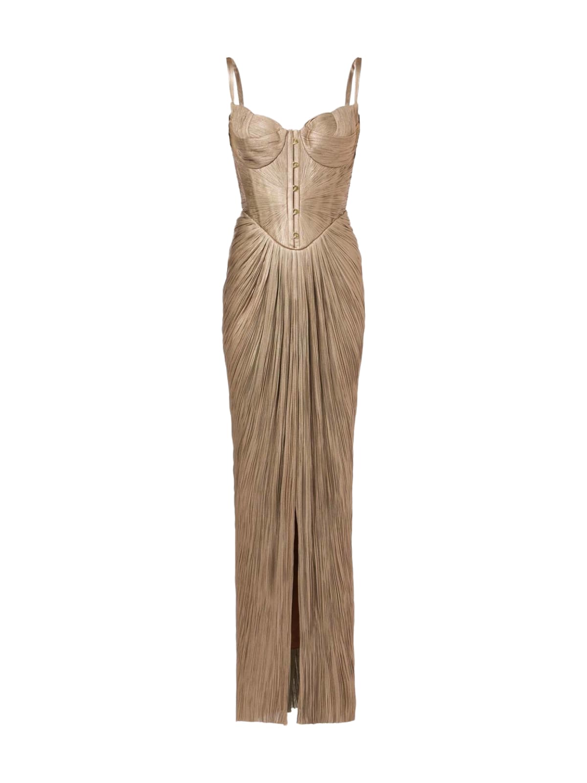 Vera Women's Maxi Dress | Metallic Corset Design, Formal Evening Wear 2