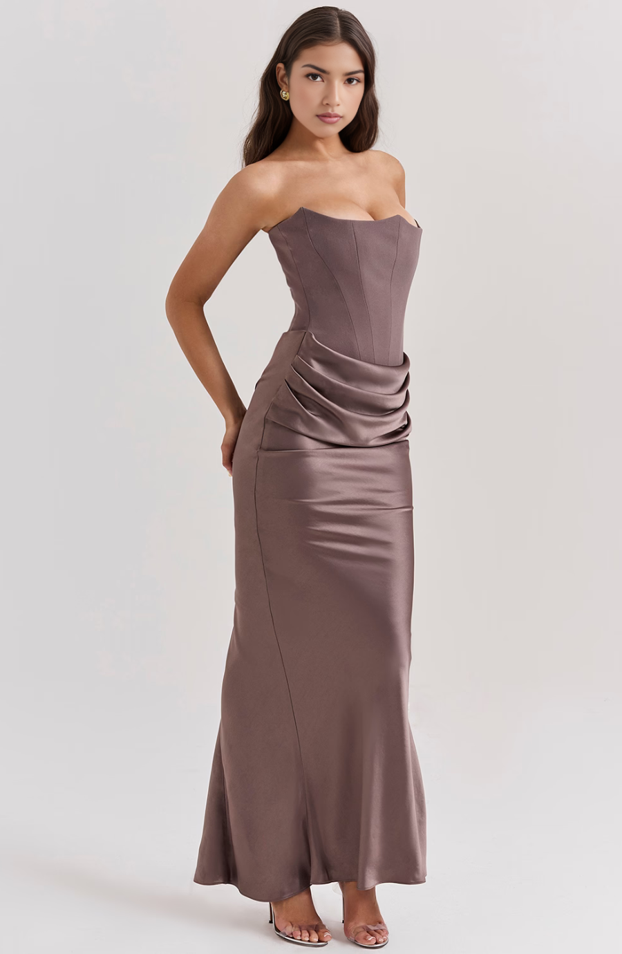 Vera Women's Maxi Dress | Structured Corset Design 1