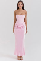 Vera Women's Maxi Dress | Structured Corset Design 4