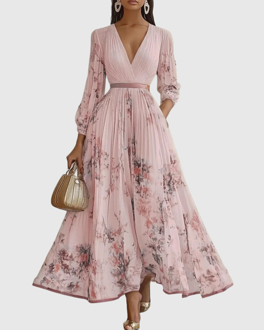 Vera Women's Midi Dress | Floral A-Line, Sleeveless Summer Style 10