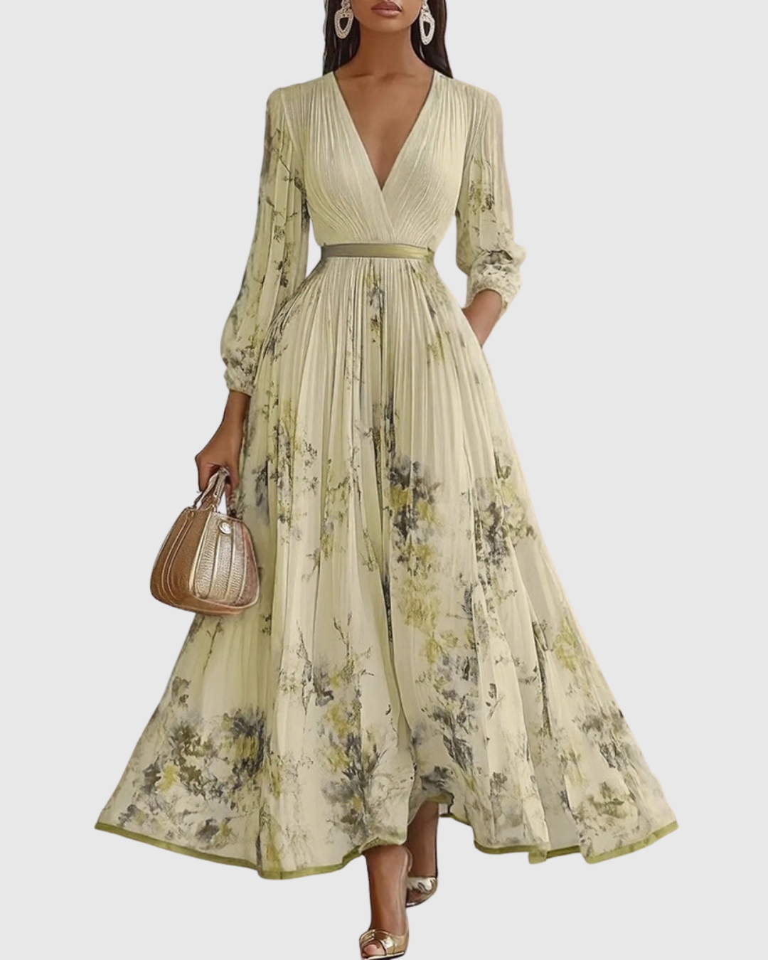 Vera Women's Midi Dress | Floral A-Line, Sleeveless Summer Style 7