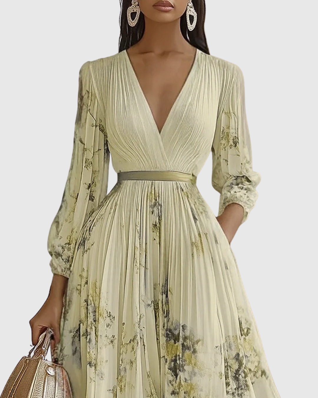 Vera Women's Midi Dress | Floral A-Line, Sleeveless Summer Style 8