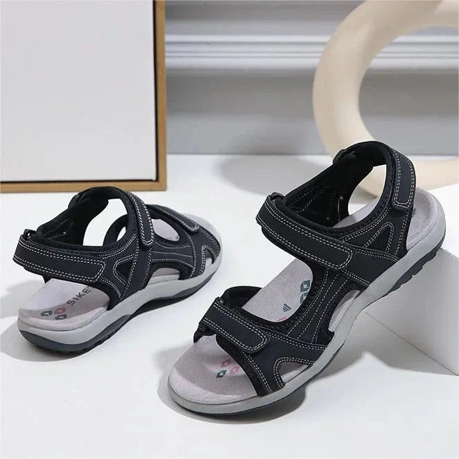 Vera Women's Sandals | Velcro Closure, Non-Slip Rubber Sole 7