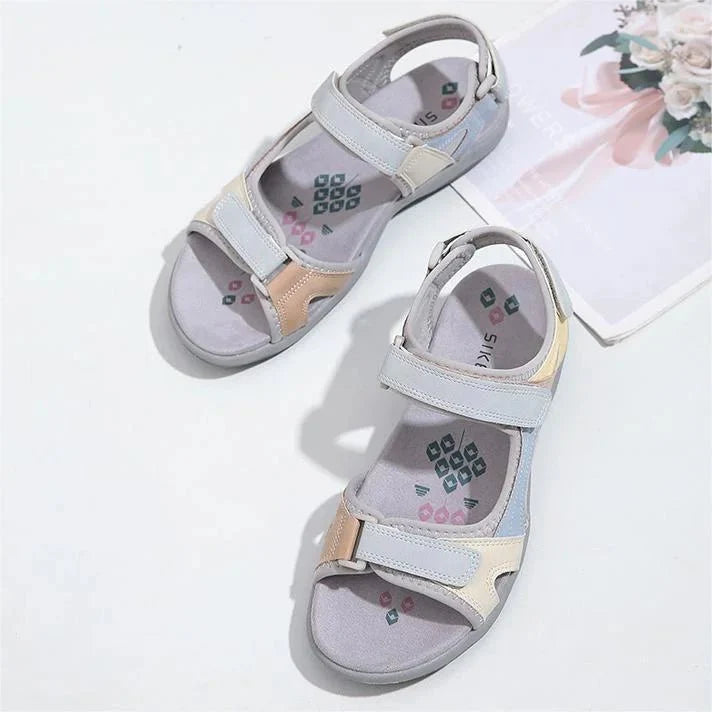 Vera Women's Sandals | Velcro Closure, Non-Slip Rubber Sole 8