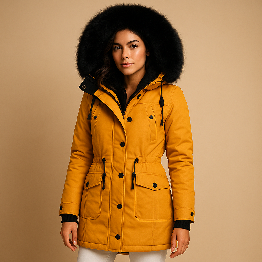 Wanda Women's Long Winter Coat | Waterproof with Faux Fur Hood 0