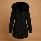 Wanda Women's Long Winter Coat | Waterproof with Faux Fur Hood 1