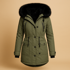Wanda Women's Long Winter Coat | Waterproof with Faux Fur Hood 3
